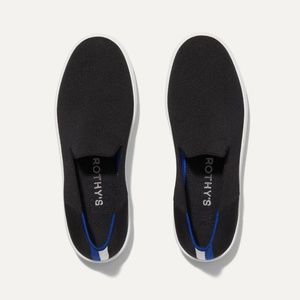 Rothy's Classic Black Knit Slip On Sneaker